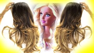 ★ BARBIE CURLS  How to Curl HardtoCurl Hair  Hairstyles [upl. by Ettenaj]