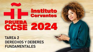 Prueba CCSE 2024 📗 Tarea 2️⃣ NACIONALIDAD ESPAÑOLA 🇪🇸 [upl. by Ahsiea]