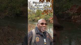 Botzum Trail  Akron OH Beginning of Fall hiking backpacking ohio [upl. by Kellsie]