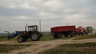 Tractors on the Move John Deere 8400 MTZ 892 [upl. by Eenyaj]