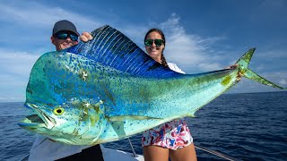 MASSIVE Mexican Mahi Mahi Catch Clean Cook [upl. by Olathe]