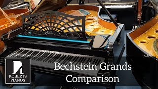 Comparison between fully restored 6ft 7in and 7ft 10in Bechstein grands [upl. by Nealson]