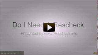 Do I Need A Rescheck [upl. by Rici]