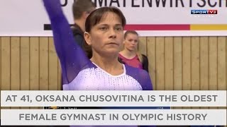 The oldest woman gymnast in Olympic history  Rio Olympics 2016 [upl. by Dami520]