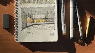 Inside My Sketchbook  An Architects Sketching Tools [upl. by Ranna]