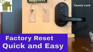 Yamiry Smart Lock Factory Reset [upl. by Eirena]