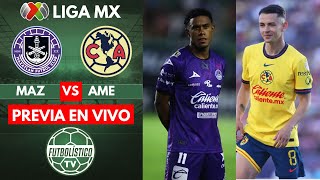 MAZATLÁN FC VS CLUB AMÉRICA EN VIVO 🚨 LIGA MX  APERTURA 2024 PREVIA Y REACCIÓN EN DIRECTO [upl. by Wills359]