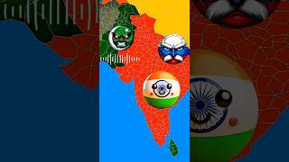 Russia 🇷🇺 vs India 🇮🇳 war countryballs nutshell ww3 shortviral shorts animation [upl. by Iams]