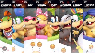 Super Smash Bros Ultimate All Koopalings Gameplay [upl. by Evot2]