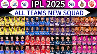 IPL 2025 All Teams New Squad  All Teams Full and Final Squad for IPL 2025  IPL Squad 2025 [upl. by Yaniv50]