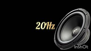 Onda senoidal 20Hz Bass Subwoofer JBL Klipsch SVS Jamo Boston Paradigm Focal Yamaha Sony Onkyo [upl. by Akilegna]