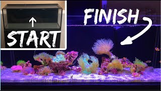 How To Setup A Saltwater Aquarium Step By Step [upl. by Aihsekin908]