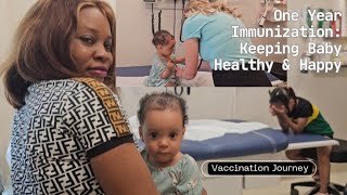 MIRABELLES 1 YEAR VACCINATION SHOTS I BABY IMMUNIZATION 👶 [upl. by Anitnatsnok]