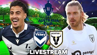 MELBOURNE VICTORY VS MACARTHUR FC  2024 AUSTRALIA CUP FINAL LIVESTREAM  29924 [upl. by Shawna]