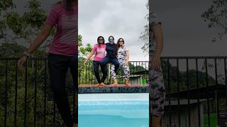 Pool party with girlies 🏊‍♂️ vacation dance paanipaani trending kerala shorts swimming [upl. by Alak687]