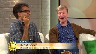 Julstandup med Batra och Glans  Nyhetsmorgon TV4 [upl. by Bechler866]