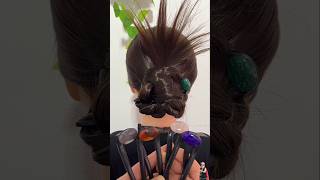 Simple and goodlooking hairstyle Hairpin updo [upl. by Tavi934]