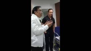 Robert Jaworskis postgame visit to the Ginebra Dugout 2017 [upl. by Sej]