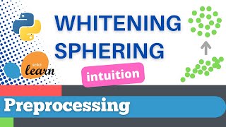 8 Scikitlearn 6 Preprocessing 6 Intuition for Whitening or sphering a data set [upl. by Eenaej682]