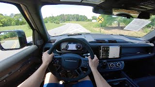 2022 Land Rover Defender 110 V8 Carpathian  POV Walkaround and Test Drive [upl. by Magdalena]