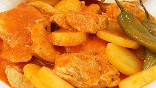 Bistec de pollo con papas [upl. by Yesnyl]