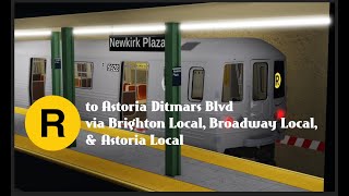 MTAoR  R Train Via Brighton  Newkirk Plaza [upl. by Isaacson]