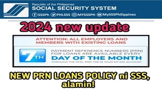 SSS LOAN PRN PAYMENTS 2024 UPDATE [upl. by Inele408]