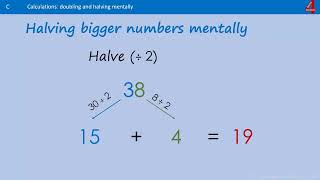 Halving Numbers using Partitioning [upl. by Dnama]