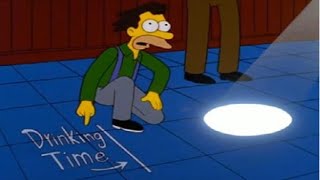 The Simpsons S11E12  Drinking Time Meme Scene Original  Lenny amp Carl thesimpsons cartoon [upl. by Robin]