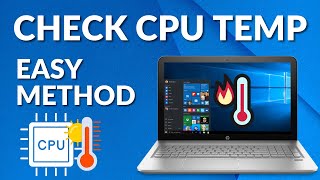 How to Check CPU Temperature in Windows 10 PClaptop 2024 [upl. by Tevis]