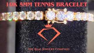 The Real Jewelry Company 10k Tennis Bracelet Review therealjewelrycompany [upl. by Nahej]