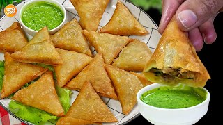 Ramadan Special Crispy Chicken Samosa RecipeNew Iftar Recipe by Samina Food Story [upl. by Meakem]