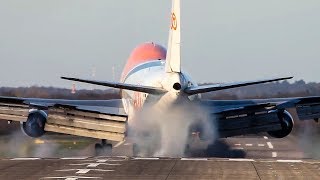 TOP 10 HARD LANDINGS  AIRBUS A380 BOEING 747 ANTONOV AN124  HD [upl. by Acinna]