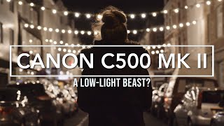 Canon C500 Mk II LowLight amp High ISO Test  6K RAW 50 fps [upl. by Gerdi]