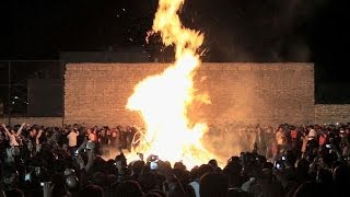 Zoroastrians Celebrate Fire Festival in Iran [upl. by Htezil]