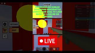 How to Destroy Red Base in 60 Seconds  FarmHandJoe Livestream shortsrobloxdoomspirebrickbattle [upl. by Atteloc]