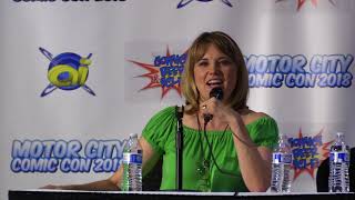 Lucy Lawless  MotorCity Comic Con 2018 [upl. by Auqinat]