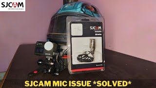 SJCAM MIC ISSUE SOLVED  SJCAM WIND NOISE IN MIC  HOW TO SOLVE THE MIC ISSUE IN SJCAM [upl. by Arej]