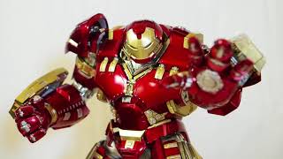 Threezero DLX Age of Ultron Mark 44 Hulkbuster Figure Review [upl. by Nitnerb]