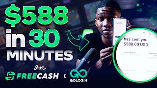 588 In 30Mins On FreeCash amp Gologin  Best Ways To Make Money Online Fast [upl. by Annaitsirhc]