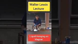 Walter Lewin Lecture Paramagnetism Liquid Oxygen shorts ytshorts [upl. by Sinegold]