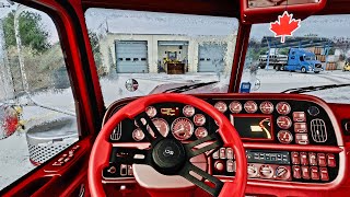 PETERBUILT 389 WITH CHERRY RED COLOUR INTERIOR IN ATS [upl. by Freeland381]