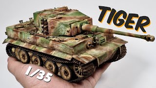 Tiger I tank 135 pro painting tutorial part 1 [upl. by Aihtnamas]