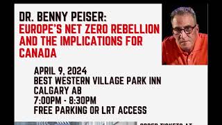 April 9th Event  Dr Benny Peiser Europes Net Zero Rebellion [upl. by Hsaka]