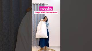 😱 Huge cute midi dress haul 😘👌🏻 Meesho mega sale mididress meesho anarkali fyp [upl. by Noe]