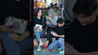 The money prank caught the girl straight awayprank funny copyright [upl. by Bobine]