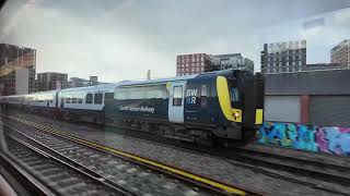 Clapham Junction to London Waterloo in a 158 [upl. by Nyladnewg]