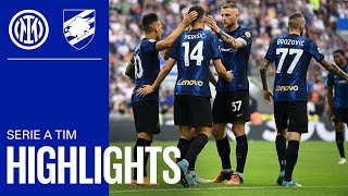 INTER 30 SAMPDORIA  HIGHLIGHTS  SERIE A 2122 ⚫🔵 [upl. by Eeliak]