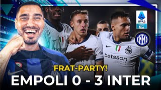 FRATTESI STEPS UP  Empoli 03 Inter Match Reaction 🚨 [upl. by Conyers992]