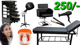 WHOLESALE BEAUTY PARLOUR EQUIPMENTS amp SALON CHAIRS IN BegumBazar HyderabadPadmaMakaStart price 250 [upl. by Anaujal706]